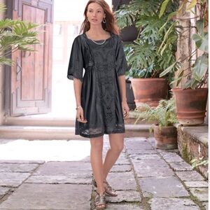 Sundance Catalog Bella Notte black eyelet dress breezy beautiful